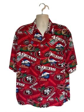 Vintage NFL San Francisco 49ers Spell Out Logo Shirt Sz L